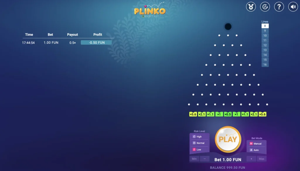 Plinko by BGaming