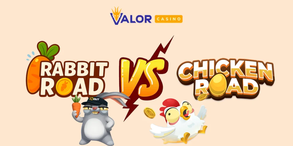 Rabbit Road VS Chicken Road Game